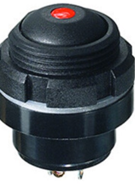 微型背面安装APEM开关型号IZPP1F462红色金属防水按钮开关