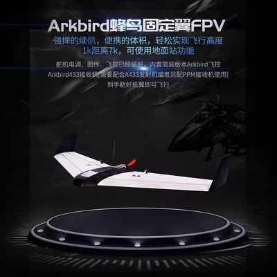 Arkbird 蜂鸟 固定翼FPV载机一体机 超远航程已装好 入门良选