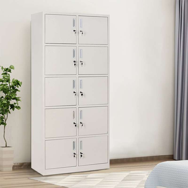 10十门碗柜宿舍洗浴中心更衣柜铁皮柜员工储物寄存放柜文件柜
