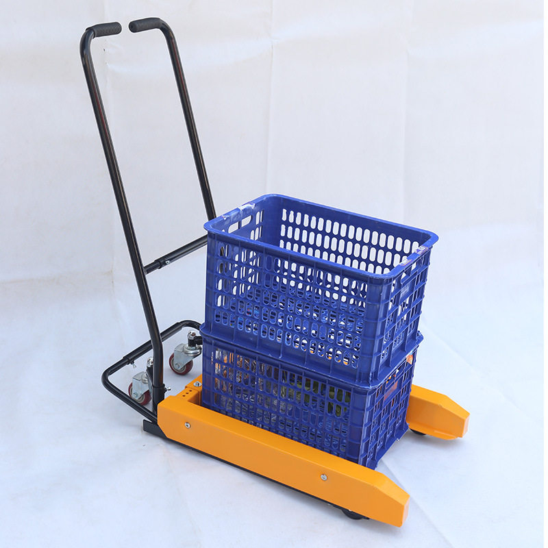 周转箱搬运车手动鸡蛋塑料筐小推叉车塑料升降车蔬菜水产超市专用,电子元器件市场,电线扎带/束线带,淘宝优惠券,粉丝福利购,淘宝优惠卷