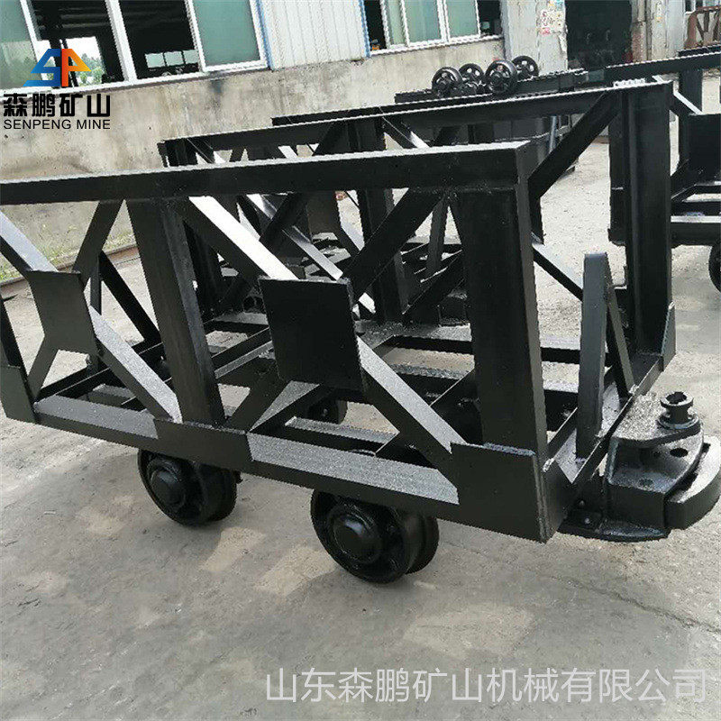 矿用材料车MLC5-6花栏车 森鹏煤矿用600轨距矿用花架材料车厂家