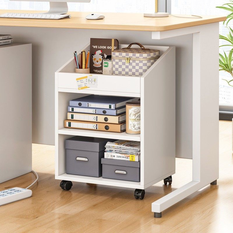 办公桌下桌底放书收纳柜文件柜方便实用边柜移动简约矮柜推车架