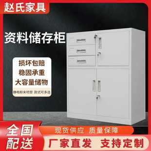 储物柜铁皮文件资料存储柜 厂家直发办公家具钢制保密矮柜