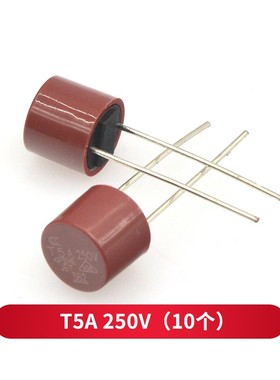 圆柱型 直插 250V T3.15A/4A/5A/T6.3A 红色 液晶/电源常用保险丝