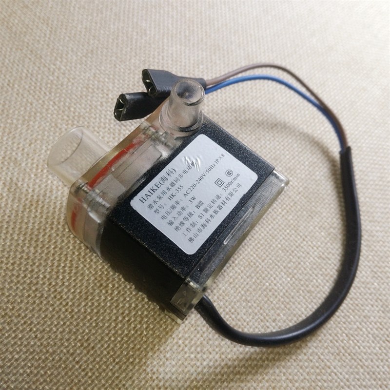 HK355海科循环潜水泵AC220-240V 3W 3500r永磁同步交流电动机