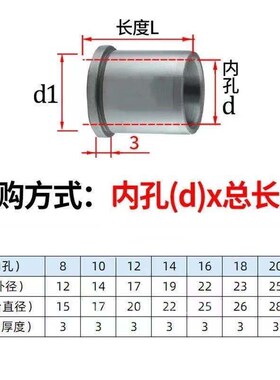 精密导套 五导柱导套内导柱 轴承钢10/12/14//16-25导柱长度20-60