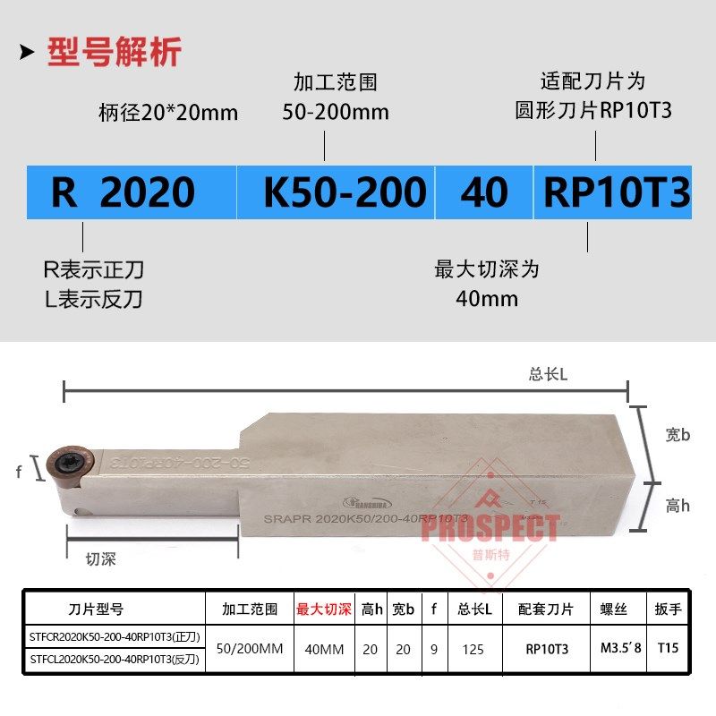 悍狮霸大切深端面槽刀杆SR系列SRAPL2020K/2525M-30/50-200-20/40