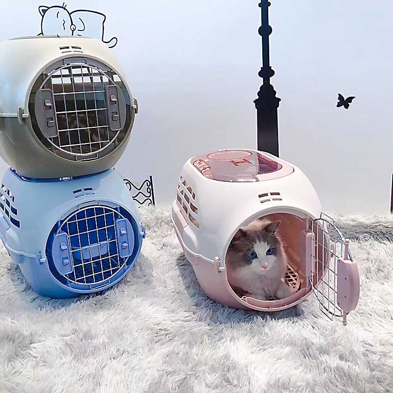 宠物用品猫狗航空箱天窗款外出航空笼可拆卸车载箱猫狗笼大空间