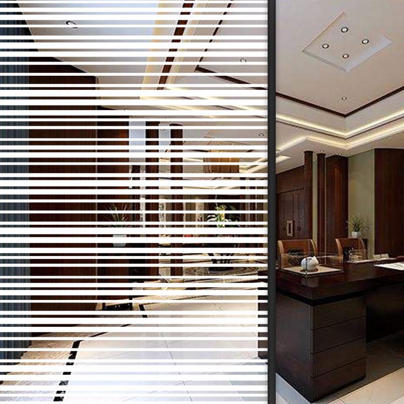 白色乱细条纹装饰膜PET家居卫生间推拉门橱窗百叶窗玻璃贴纸