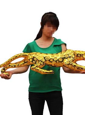 大号金钱豹办公室装饰乔迁新房客厅电视柜摆件开业送礼工艺品