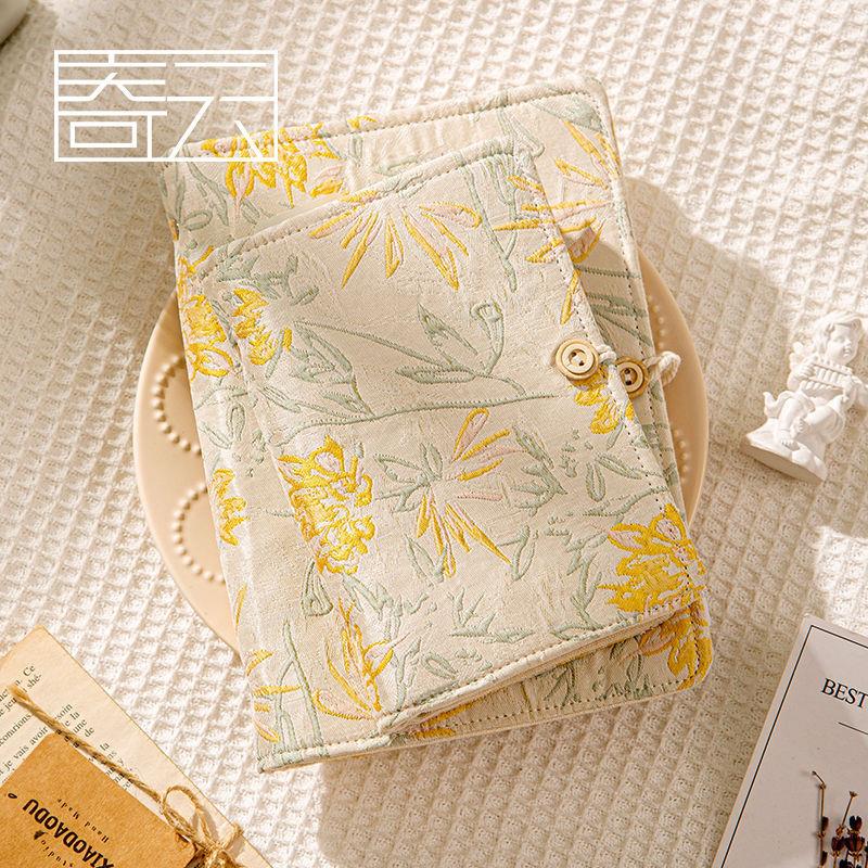 高颜值古风布手账本日记本小清新活页拆卸A6A5笔记本