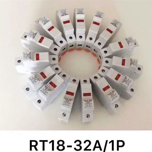 熔断器带灯RT18-32A63A圆桶保险丝1P2P3P4P熔座导轨10X38隔离开关