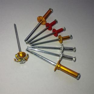 抽芯铆钉铝3.2 彩色铆钉 酒盒拉花铆钉 金色梅花酒盒专用开花柳钉