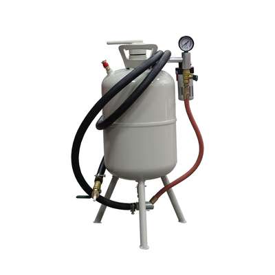 可移动式小型罐式喷砂机5加仑SB5-1单把手SB5-2双把手翻新打砂机