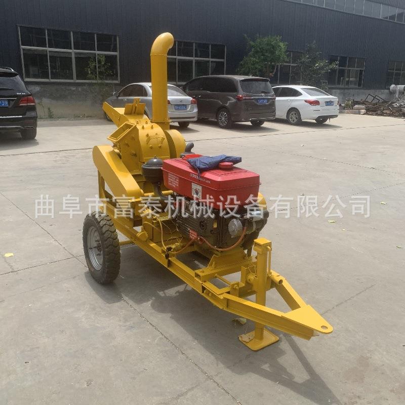 商用双进料口木材粉碎机锤片式椰壳破碎机干鲜树枝秸秆粉碎设备