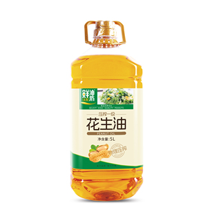 金胜鲜油坊压榨一级花生油5L家用