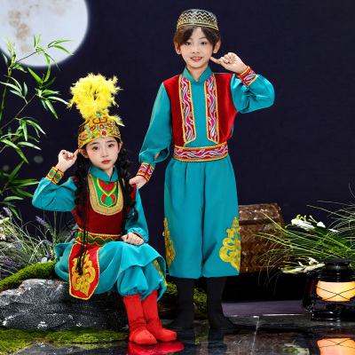 新疆维吾尔族舞蹈演出服装儿童