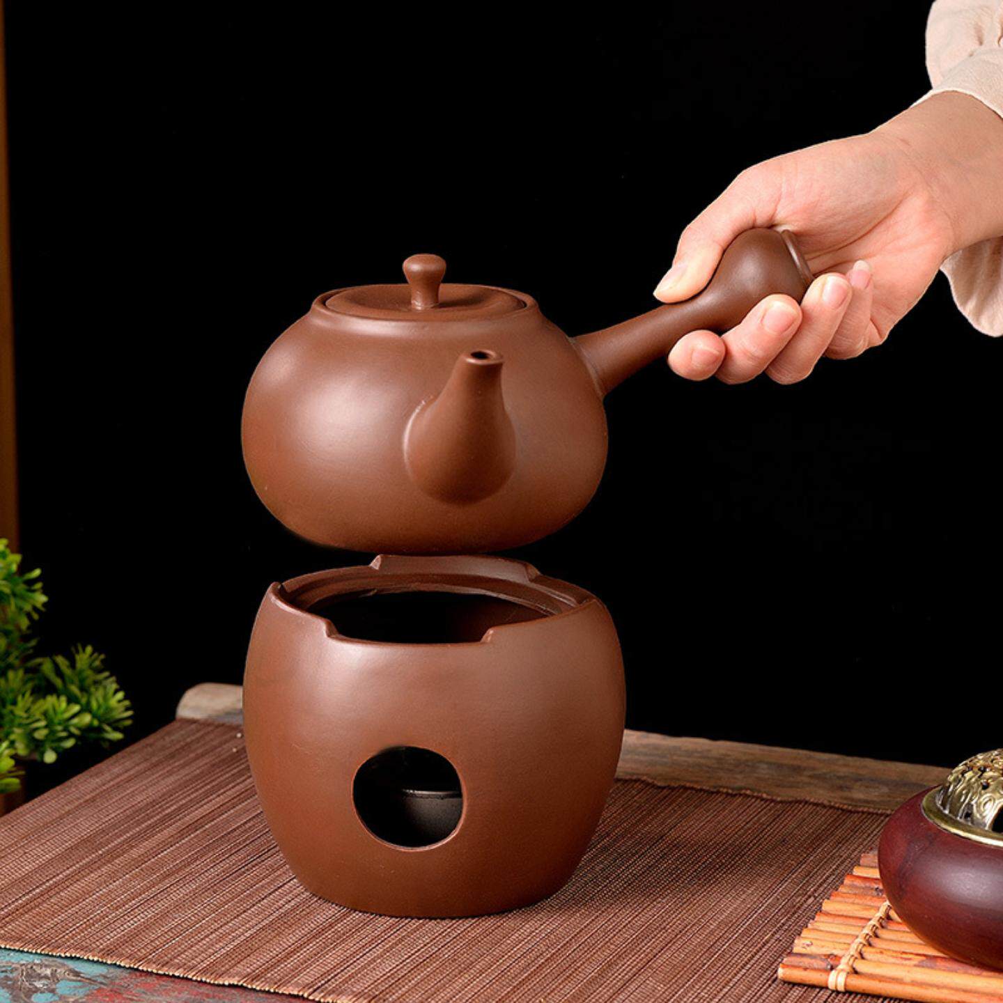 紫砂烧水壶酒精炉煮茶器室内