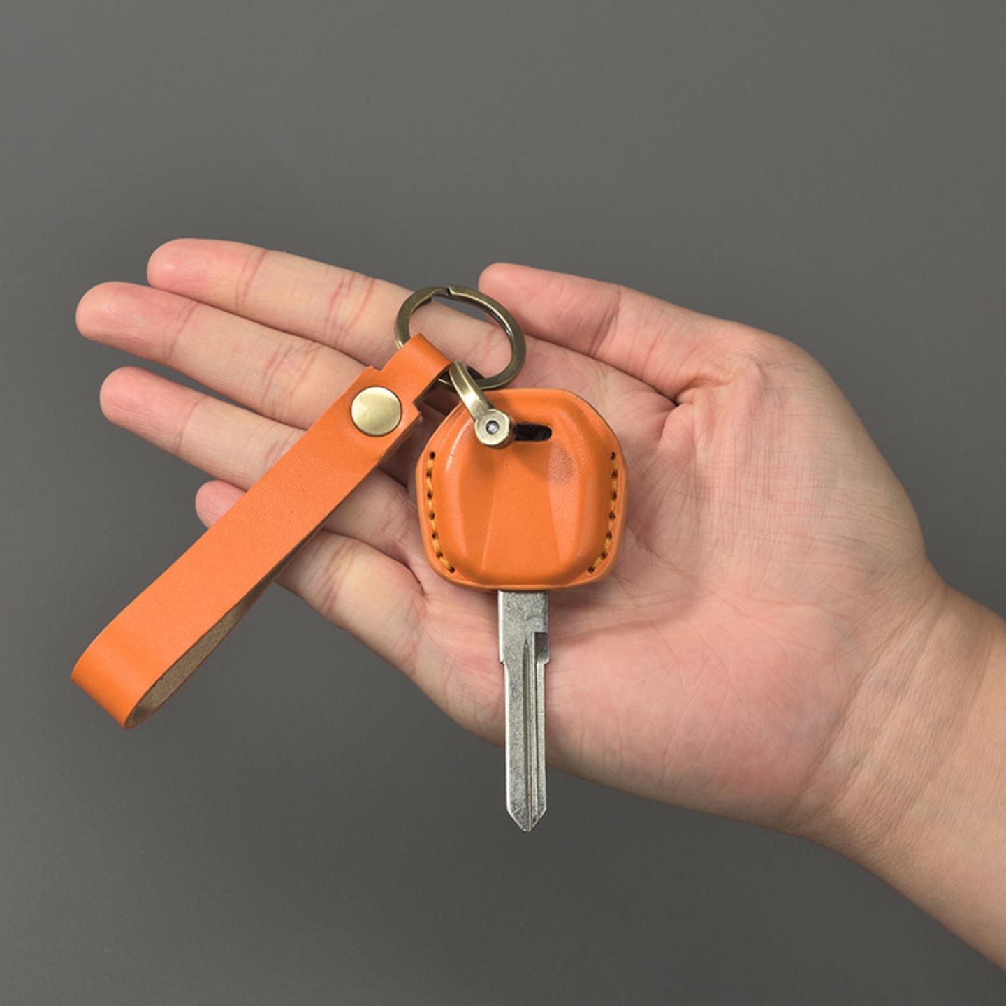 摩托车真皮钥匙套手工牛皮