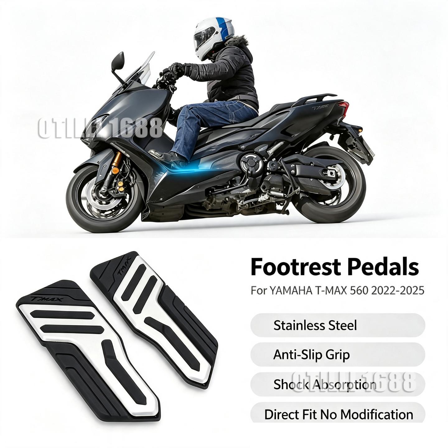 摩托车改装配件--不锈钢脚踏防滑