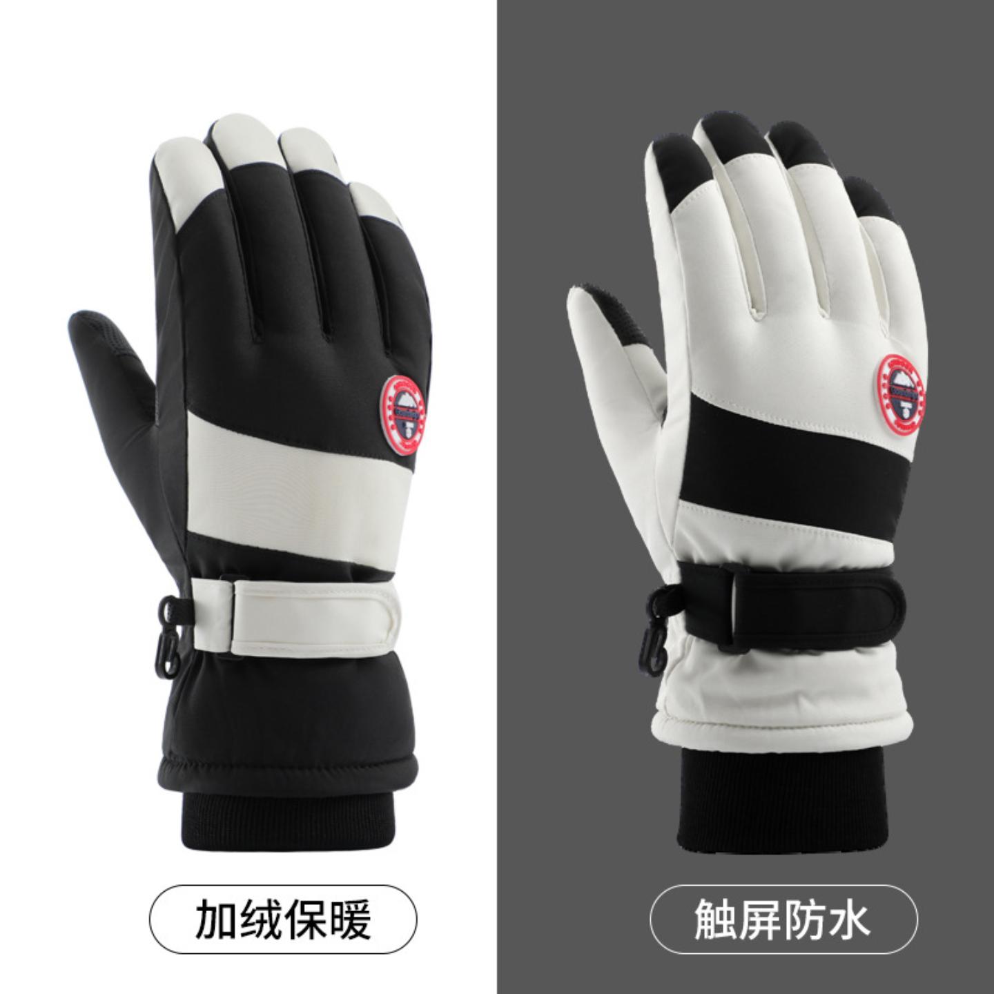 户外防水防风滑雪加绒手套