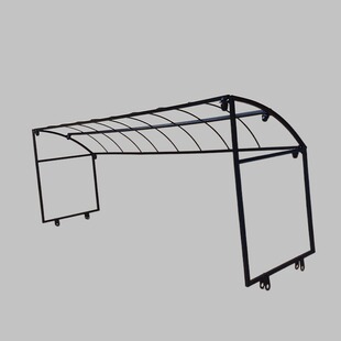 欧式阳台栏杆遮阳雨棚架多肉防护架防雨蓬架子防晒防鸟防冻暖房