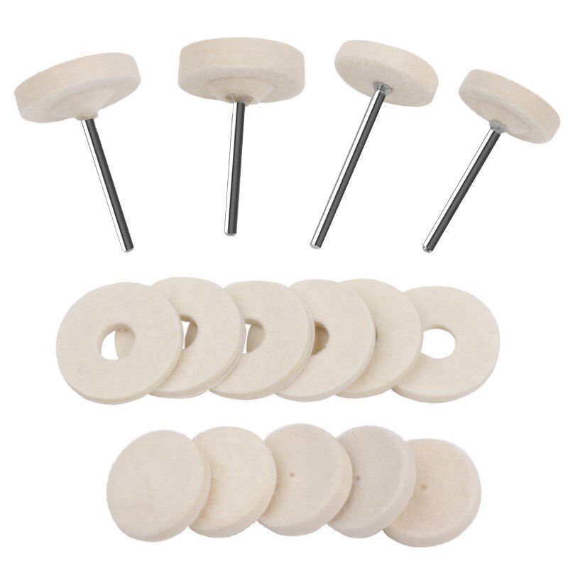 羊毛抛光片30mmT形羊毛磨头薄片弯头打磨机用抛光片模具镜面抛光