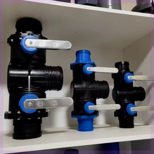 农田灌溉三通一体四通三开阀门水利工程大口径开关阀门配件