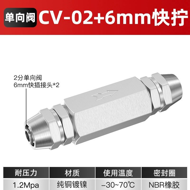 气体单向阀气动止回阀气压气路止逆阀空压机止气阀CV-01/2/3/4分,工业油品/胶粘/化学/实验室用品,实验室漏斗,淘宝优惠券,粉丝福利购,淘宝优惠卷