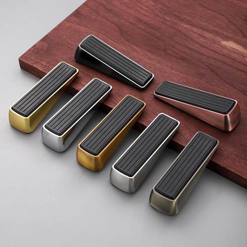 锌合金移动橡胶底门塞 家用房门静音防撞阻门器免打孔门档限位器