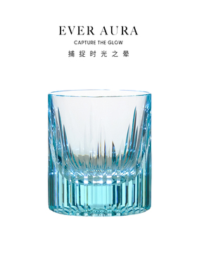 EVRA【冰与火】K9水晶江户切子威士忌酒杯手工雕刻洋酒杯礼盒套装