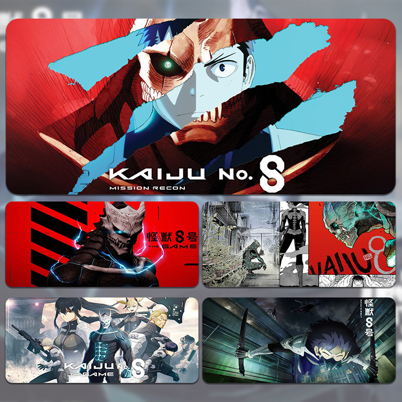 怪兽8号鼠标垫超大动漫二次元定制宿舍电脑桌工位办公桌防滑耐脏