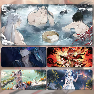 鸣潮超大电竞滑鼠垫1000X500MM大尺寸橡胶材质5mm 游戏工位用滑鼠