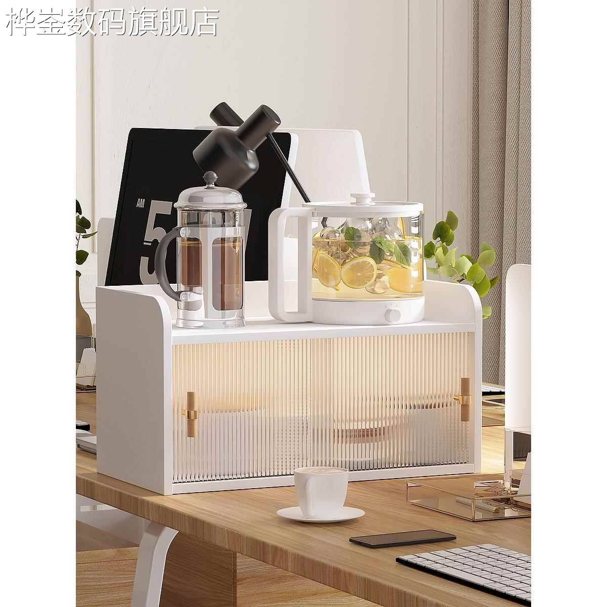 亚克力桌面收纳柜餐桌家用餐边柜厨房台面茶水置物柜置物架抽屉柜