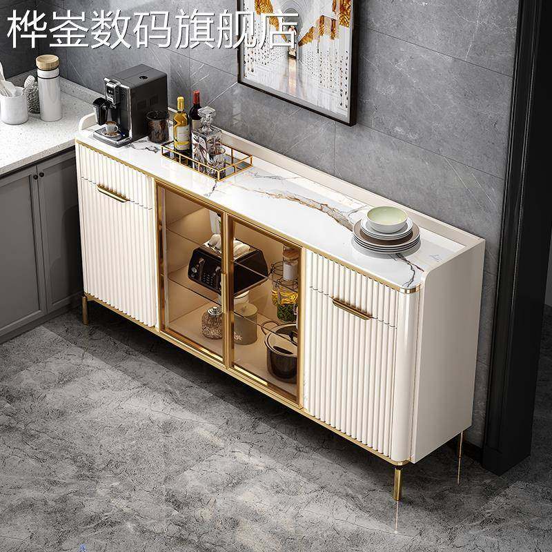 麦比梵轻奢餐边柜一体靠墙现代简约柜子储物柜橱柜家用厨房大容量置物