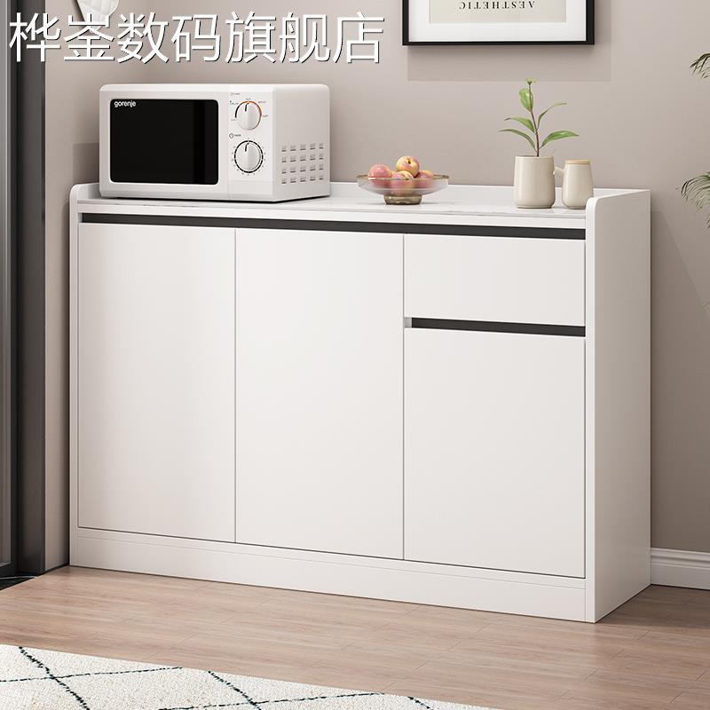 桦崟岩板餐边柜靠墙一体简约现代餐厅茶水柜轻奢收纳储物柜子厨房橱柜