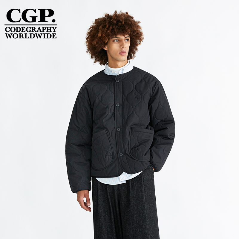 CODEGRAPHY 男女同款秋冬绗缝保暖夹克开衫棉服CGP外套CBCFUJC001