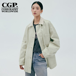 CODEGRAPHY韩国CGP25春季 休闲宽松百搭夹克外套女CBESWJP152 新款