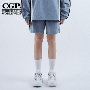 休闲裤 CODEGRAPHY25夏季 拼色运动风短裤 男女同款 子CBEUUWT150 新款