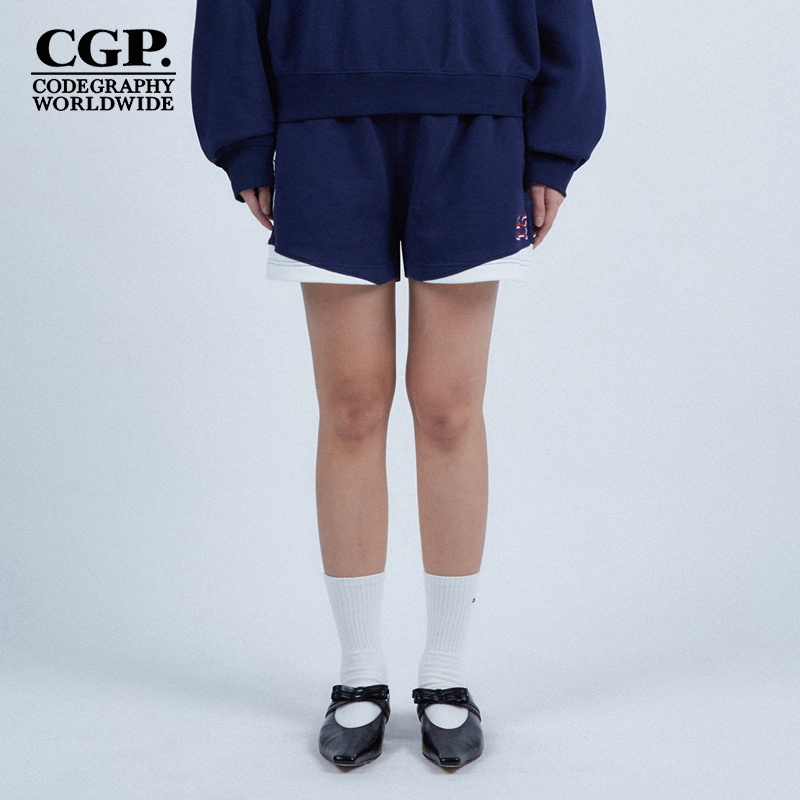 CODEGRAPHY韩国夏季时尚百搭宽松休闲短裤运动裤女款CBDUWTT150