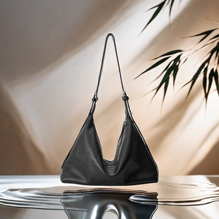 明星推荐裘&&真植鞣(胎牛皮)双耳hobo包单肩斜挎包大容量通勤包