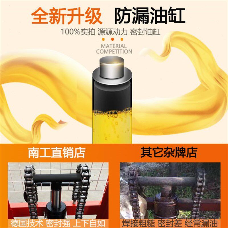 南工手动液压堆高升降叉车3吨2吨1吨小型半电动铲车装卸升高推车