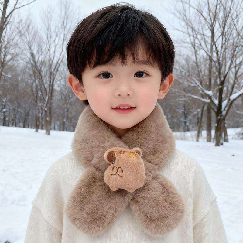 儿童围巾秋冬男女宝宝可爱卡通毛绒围脖女童小孩韩版加厚保暖脖套,童装/婴儿装/亲子装,围巾,淘宝优惠券,粉丝福利购,淘宝优惠卷