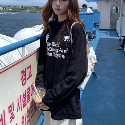 【无忧试穿】巨好看的长袖t恤女