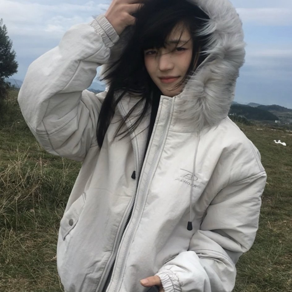 【无忧试穿】派克服夹棉外套女