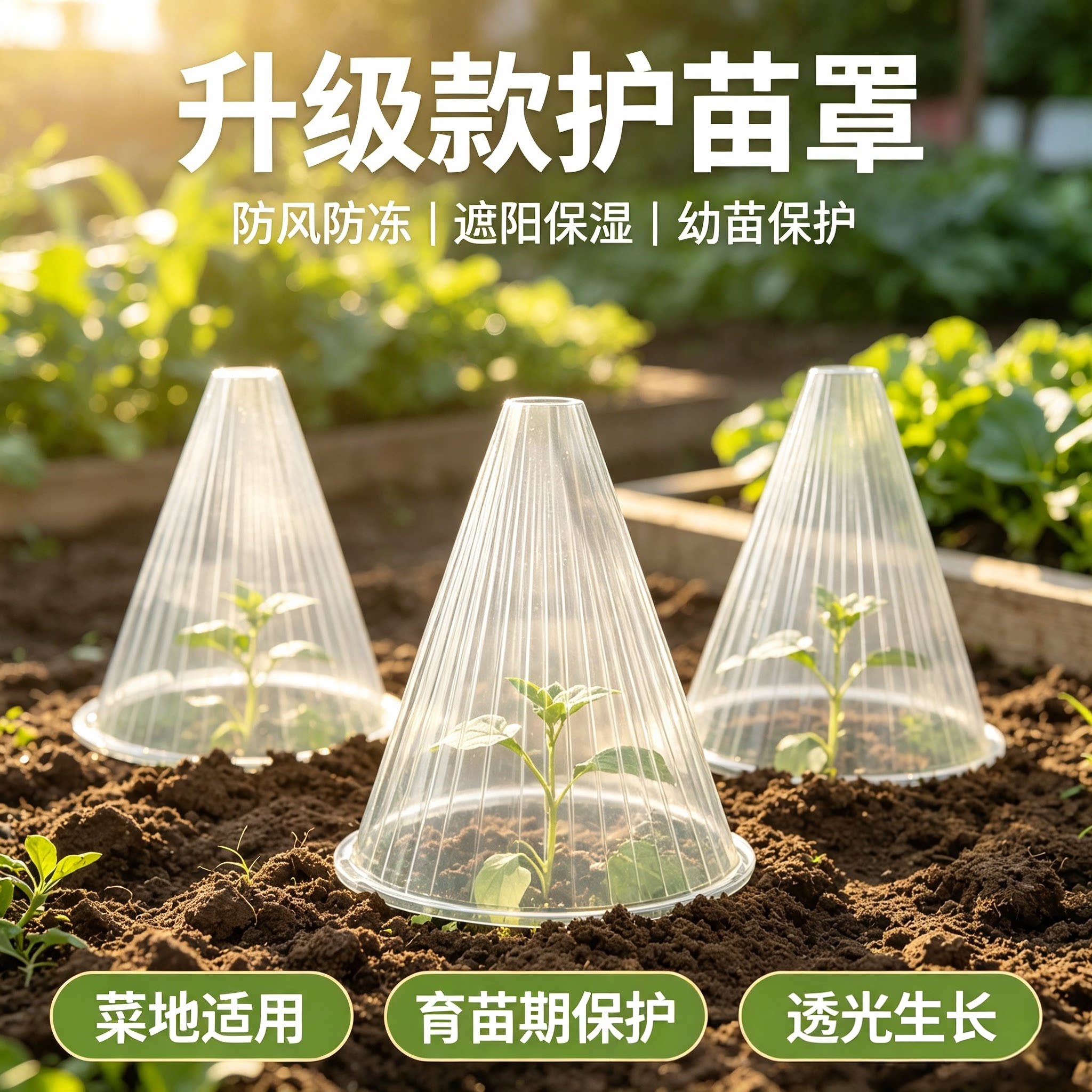 蔬菜育苗保温防虫防鸟防霜罩
