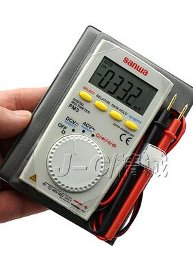 日本SANWA三和PM3笔记本式数字万用表电压电阻电容频率超薄卡片表