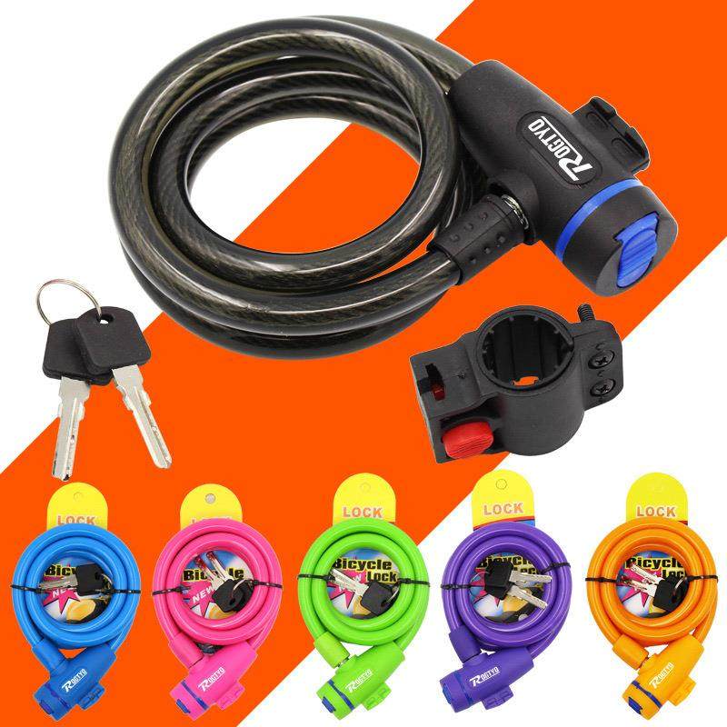 山地自行车锁车链条锁防盗便携式电动电瓶车摩托车钢丝锁单车配件
