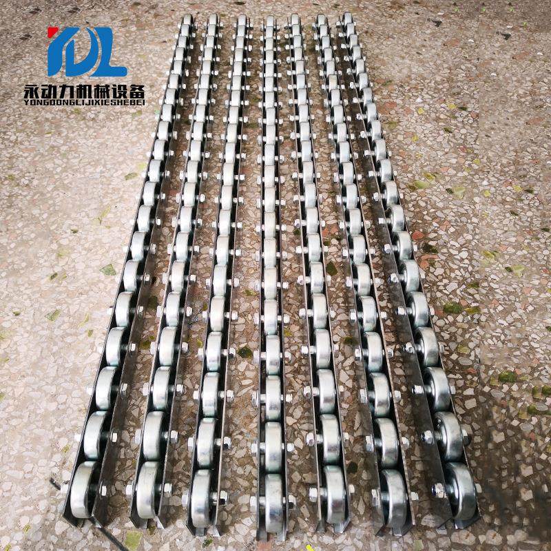 直销输送机设备配件 重型流利式滑梯 流水线金属铁滑轨道滚轮条滑