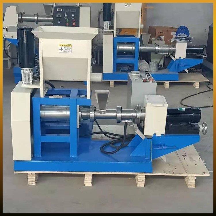 水产养殖宠物猫粮狗粮机鱼饲料颗粒膨化机全自动狗粮生产机器